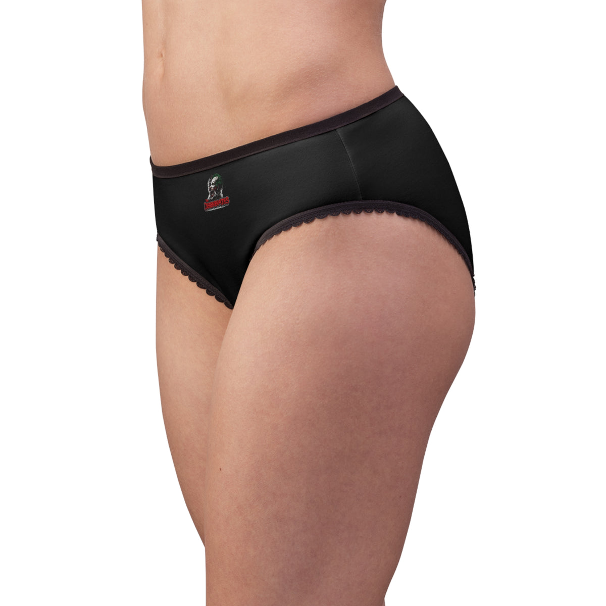 Degenerates Joker Graphic Women's Briefs — Pink Creepy Clown Print