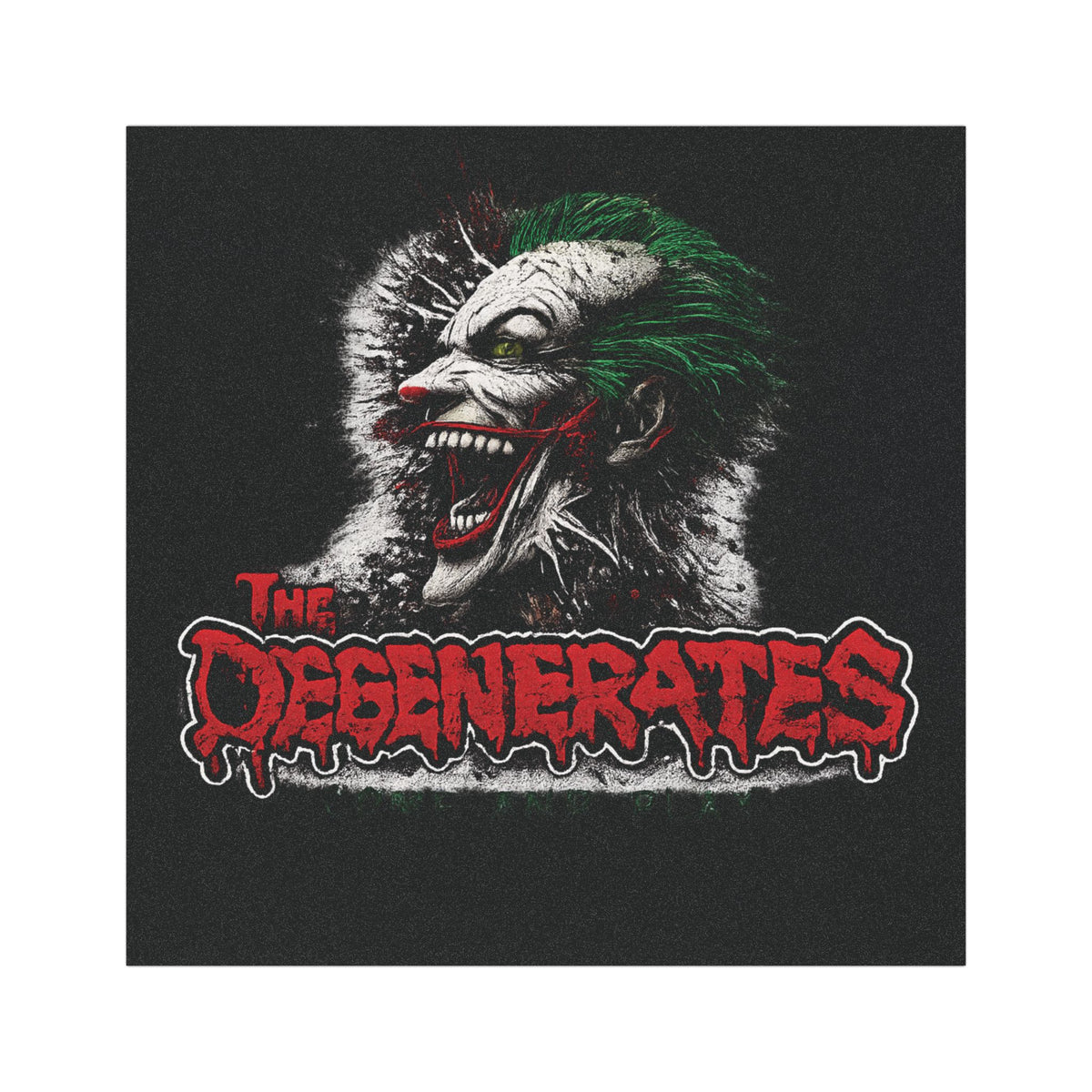 Joker Skull 'The Degenerates' Car Magnet