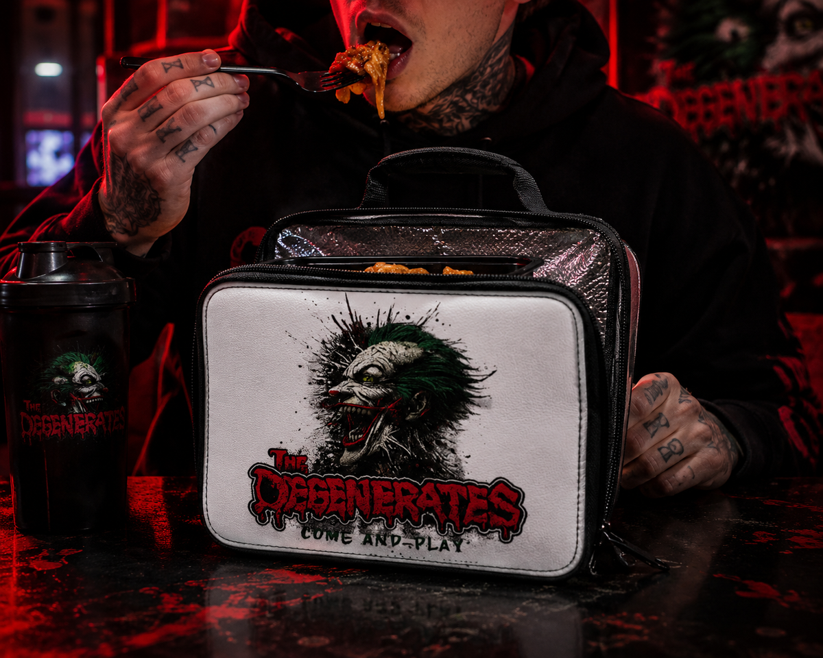 Creepy Joker "The Degenerates" Lunch Bag — Gothic Horror Insulated Lunchbox